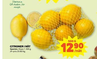 Stora Coop Citroner i nät erbjuda