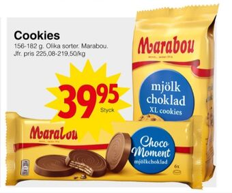 Matöppet Marabou cookies erbjuda