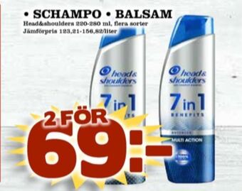 Matdax Head&shoulders balsam erbjuda