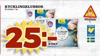 Matdax Kronfågel kycklingklubbor erbjuda