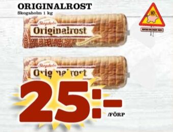 Matdax Originalrost toastbröd erbjuda