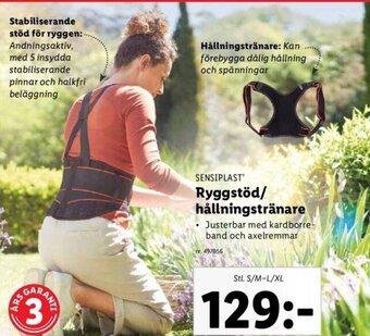 Ryggstöd/ Hållningstränare