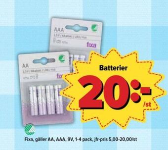 Östenssons Fixa batterier erbjuda