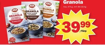 Pekås Axa granola erbjuda
