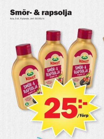 Pekås Arla köket smör & rapsolja erbjuda