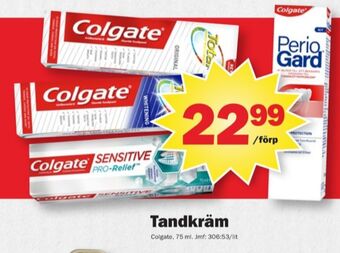 Pekås Colgate tandkräm erbjuda