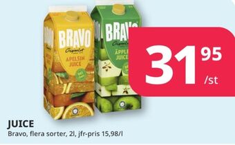 Tempo Bravo juice erbjuda