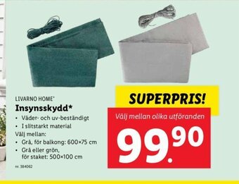 Lidl Insynsskydd erbjuda
