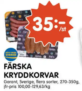 Tempo Garant Färska Kryddkorvar 270-350g erbjuda