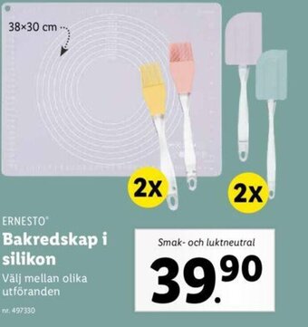 Lidl Bakredskap i Silikon erbjuda