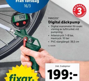 Lidl Digital Däckpump erbjuda