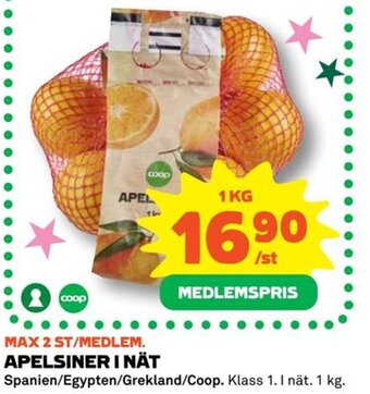Coop Apelsiner i Nät erbjuda