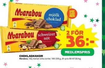 Coop Chokladkakor erbjuda