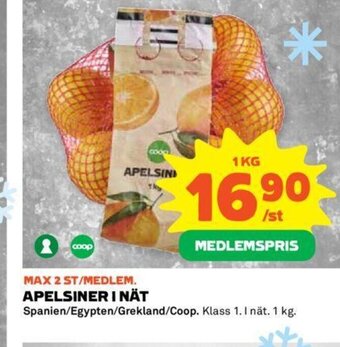 Coop Apelsiner i Nät erbjuda