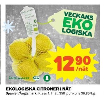 Coop Ekologiska Citroner I Nät erbjuda