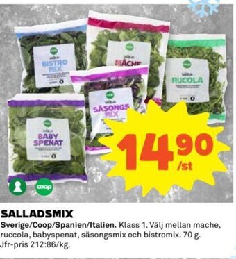 Coop Salladsmix erbjuda