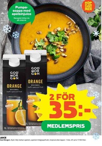 Coop Juice erbjuda