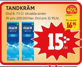ICA Kvantum Tandkräm erbjuda