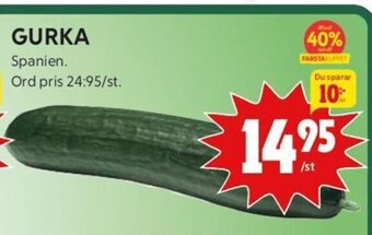 ICA Kvantum Gurka erbjuda