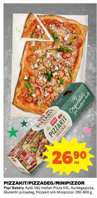 Coop Pizzakit/pizzadeg/minipizzor erbjuda
