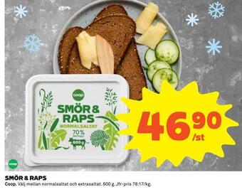 Coop Smör & raps erbjuda