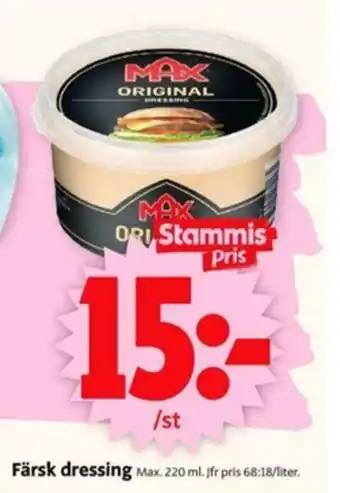 Max Färsk dressing 220ml
