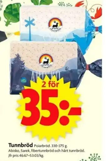 Polarbröd Tunnbröd 330-375g