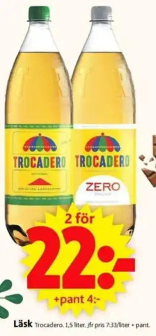 ICA Supermarket Trocadero Läsk 1,5 liter erbjuda