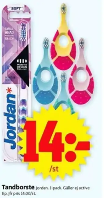 ICA Supermarket Jordan Tandborste 1-pack erbjuda
