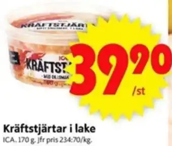 ICA Kräftstjärtar i lake 170g