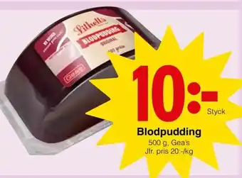 Matöppet Gea's Blodpudding 500g erbjuda