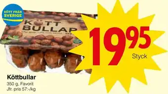 Matöppet Favorit Köttbullar 350g erbjuda