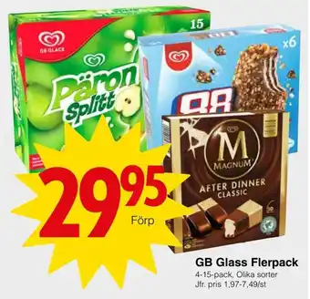 Matöppet GB Glass Flerpack 4-15-pack erbjuda