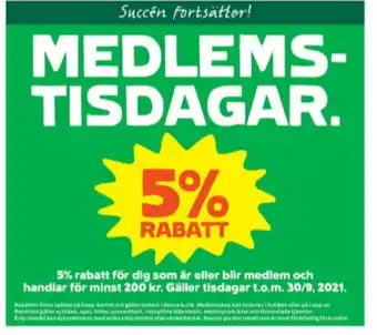 5% Rabatt Coop Procent