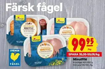 City Gross Kronfågel Minutfilé 600-900g erbjuda