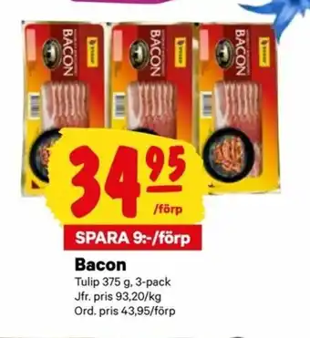 City Gross Tulip Bacon 375g erbjuda