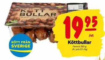 City Gross Favorit Köttbullar 350g erbjuda