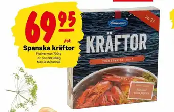 City Gross Fischerman Spanska kräftor 700g erbjuda