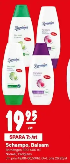 Barnängen Schampo, balsam 300-400ml