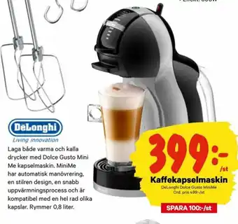 City Gross DeLonghi Dolce Gusto MiniMe Kaffekapselmaskin erbjuda