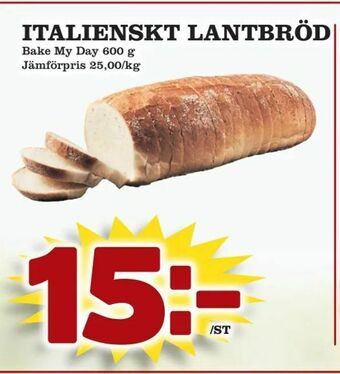 Matvärlden Tensta Italienskt lantbröd erbjuda