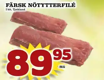 Matvärlden Tensta Färsk nötytterfilé erbjuda