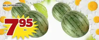 Matvärlden Tensta Hel vattenmelon erbjuda