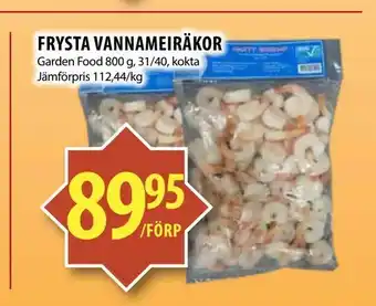Matvärlden Tensta Frysta vannameiräkor erbjuda