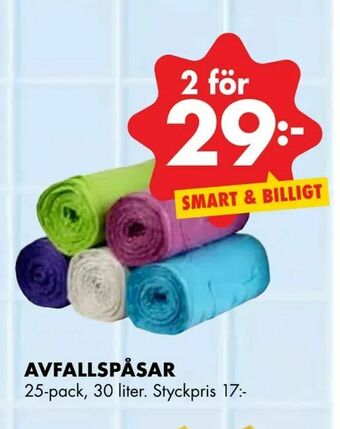 ÖoB Avfallspåsar erbjuda