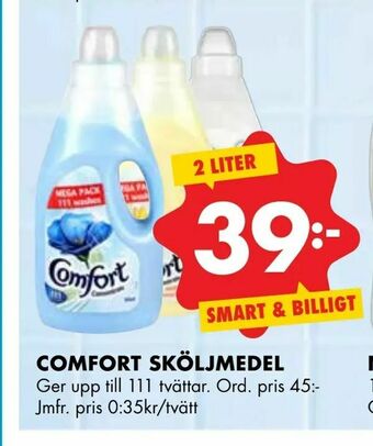 ÖoB Comfort sköljmedel erbjuda