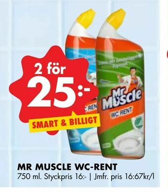 ÖoB Mr muscle wc-rent erbjuda