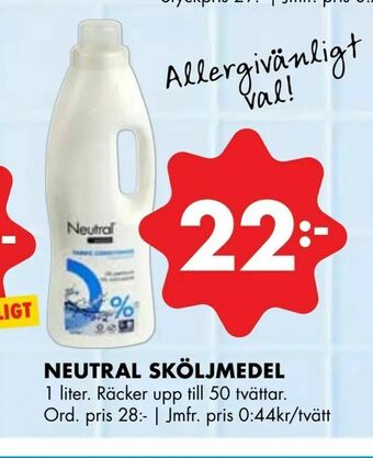 ÖoB Neutral sköljmedel erbjuda