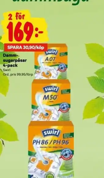 City Gross Swirl Dammsugarpåsar 4-pack erbjuda