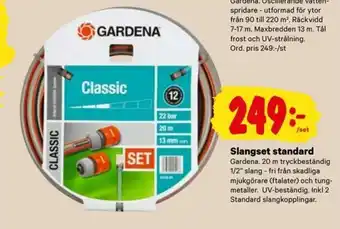 City Gross Gardena Slangset standard 20m erbjuda